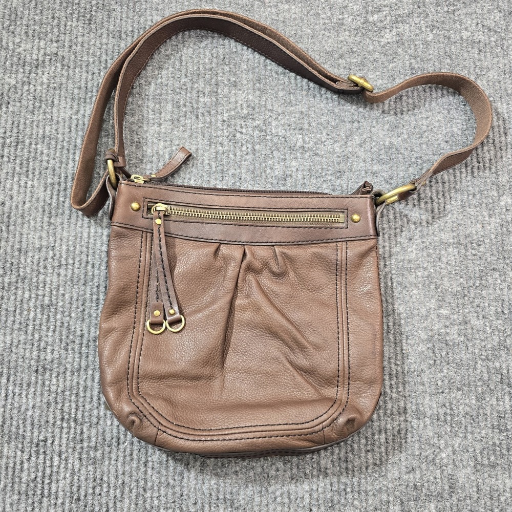 Fossil Genuine Leather Women's Brown Crossbody‎ Soft Leather Bag Purse